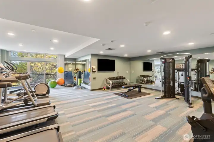 There is a huge gym as well! Everything you need in the comfort of your own home. There is a huge gym as well! Everything you need in the comfort of your own home.