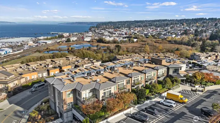 Aerial view of the complex. Aerial view of the complex.