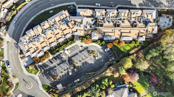 Aerial view of the complex. Aerial view of the complex.