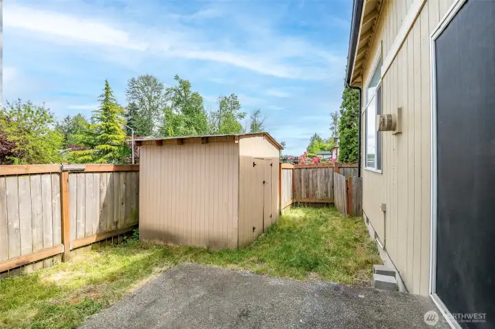 Storage Shed in Back