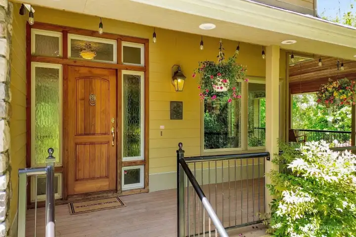 A wrap around porch greets you at the entry A wrap around porch greets you at the entry