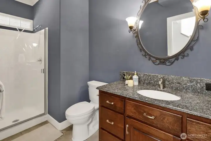 Main level 3/4 bathroom Main level 3/4 bathroom