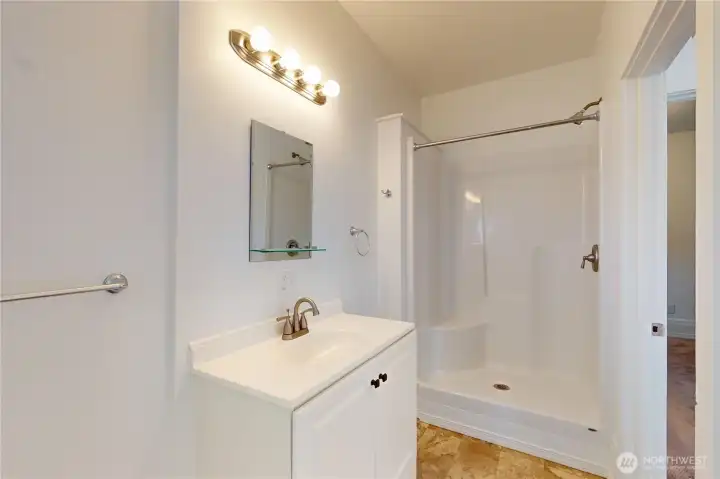 3/4 Bathroom in the garage 3/4 Bathroom in the garage