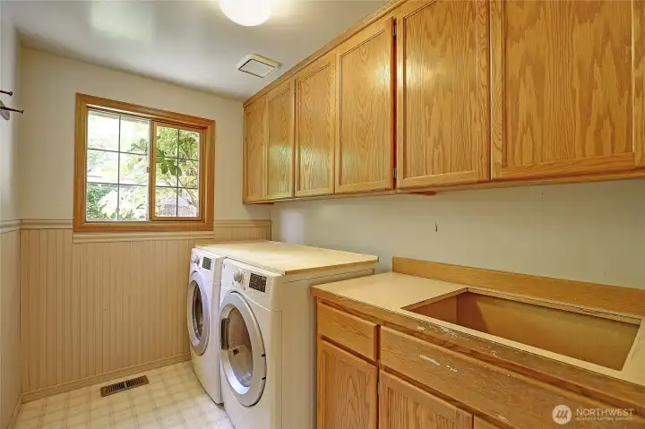 Laundry with utility sink (on order, will be installed)