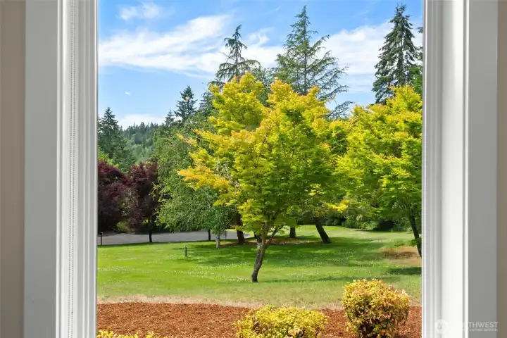 Views of the pastoral setting from the great room