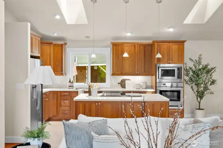 Updated kitchen perfect for gathering and entertaining.