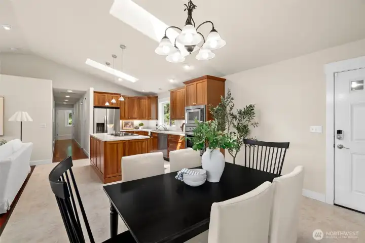 Dining area adjacent to kitchen