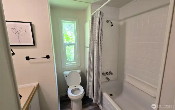 Great water pressure in the shower