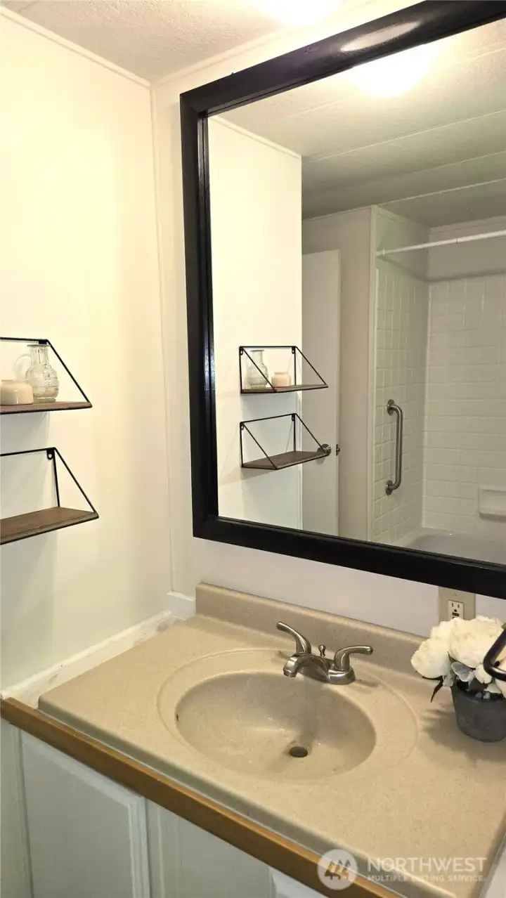 thoughtful touches in the bathroom