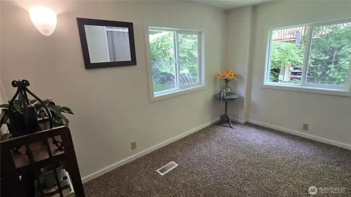 2nd bedroom with new carpet, windows and paint