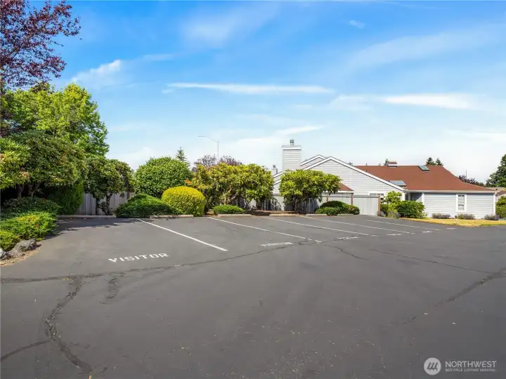 Visitor parking is close to the home.