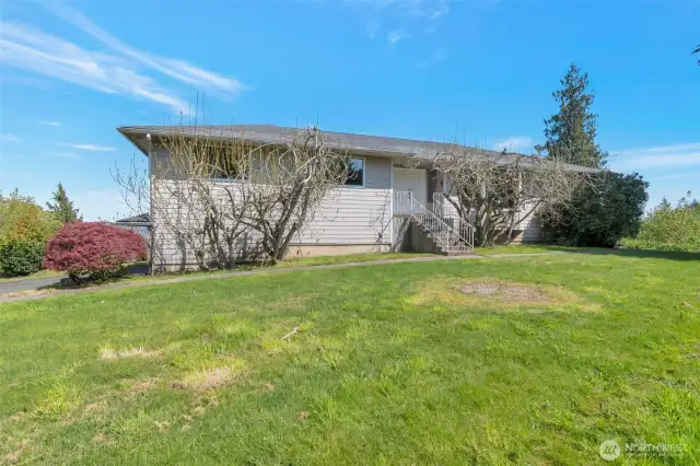 South facing with level yard