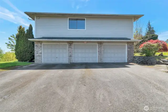 3 car garage and plenty of parking