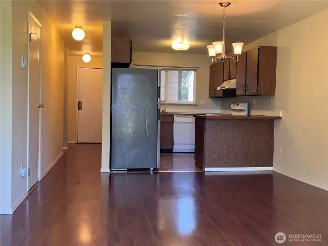 Dining Room kitchen and hallway.