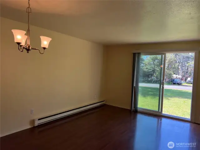 Open Living Room and Dining room concept.