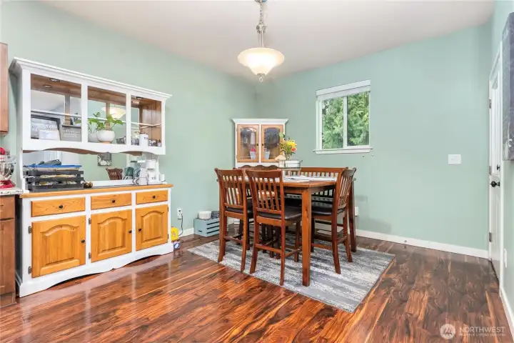 Oversized dinning room.