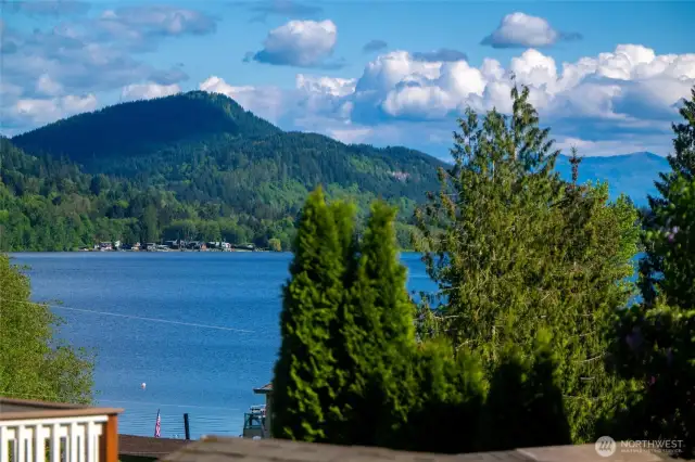This is the view from the deck...if you are pretty tall!