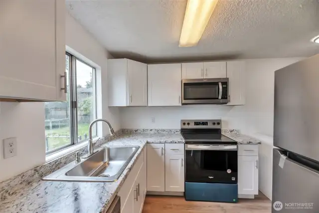 Unit A  Fully Remodeled Kitchen