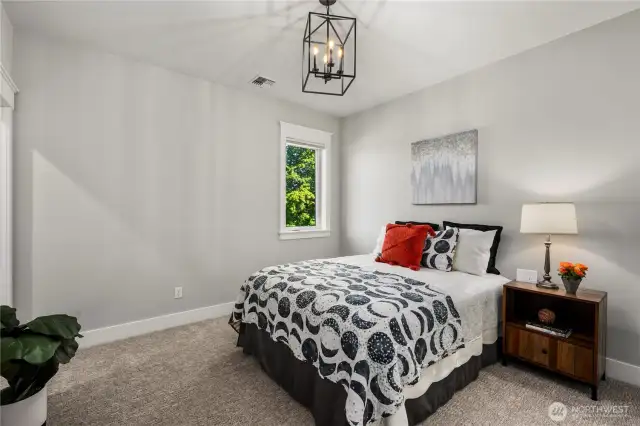 Second of four bedrooms on the second floor.
