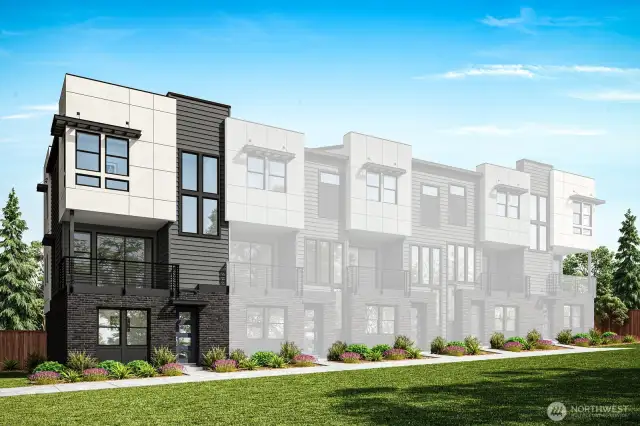 Exterior rendering (Facade, Ext Colors, Interior Photos & Floor Plans for illustrative purposes only. Actual Facade, Ext Colors, Interiors & Floor Plans may differ.)