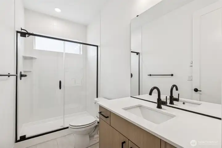 Bathroom on lower floor (actual home)