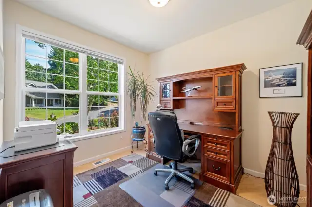 As you enter the home, to the left is a study/office or the 5th bedroom. Excellent for many uses.