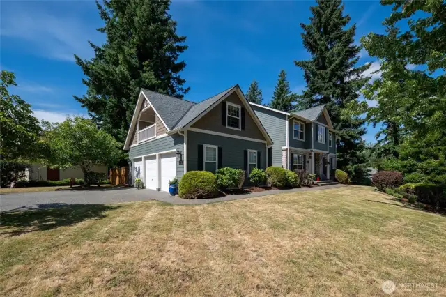 Another picture of the front and side of this classic, traditional home from the corner of Langara and Cordero Circle.  Must see to totally appreciate this home.