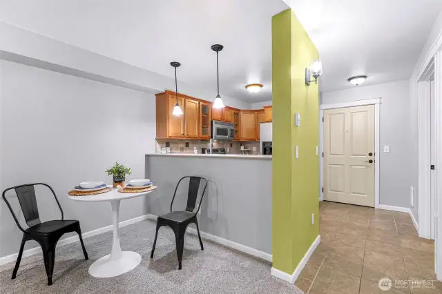 Small dining space