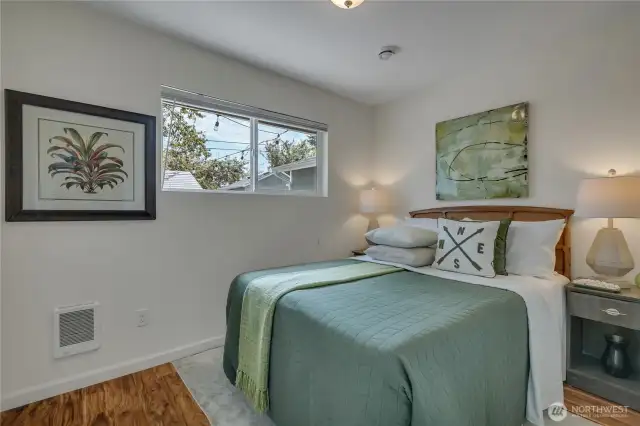 Bedroom #3: This bedroom faces the backyard. Roomy closets in every bedroom.