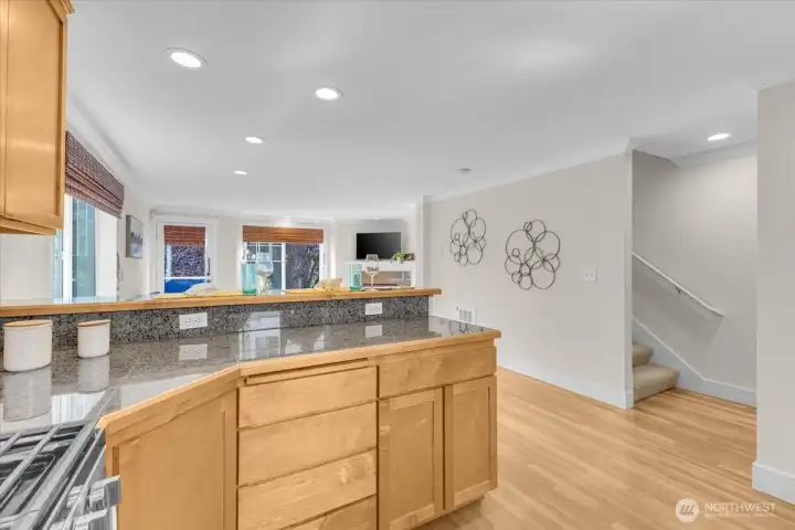 kitchen to living room