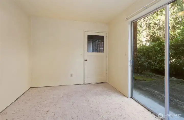 Bedroom 4/den in the basement.