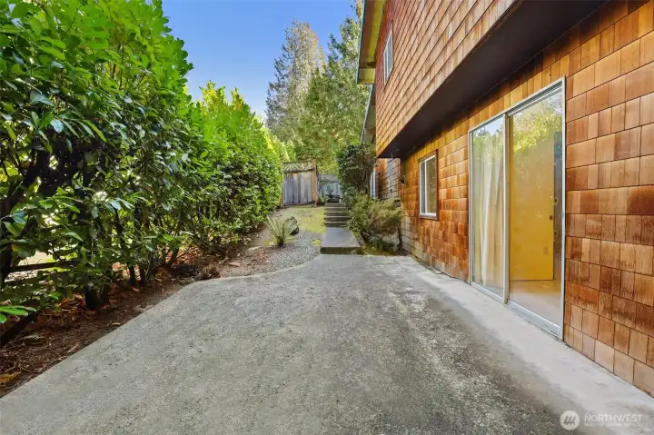 Another patio off the bedroom 4/den.