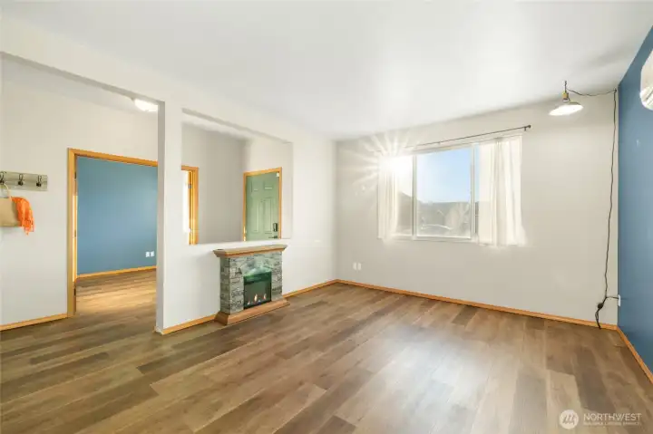 Main living room looking south