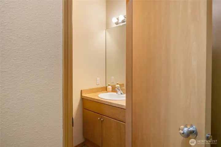 Main level powder room