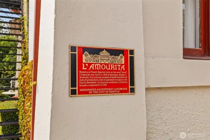 Registered historical landmark of Seattle