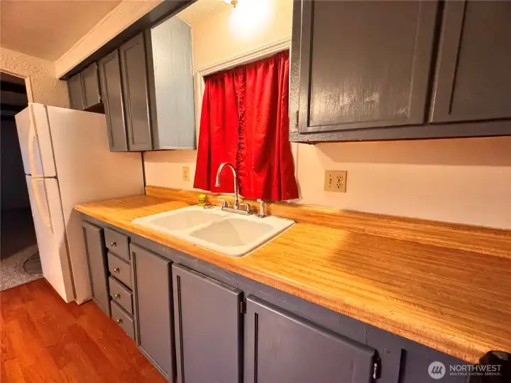 Inviting kitchen with eat in area Inviting kitchen with eat in area