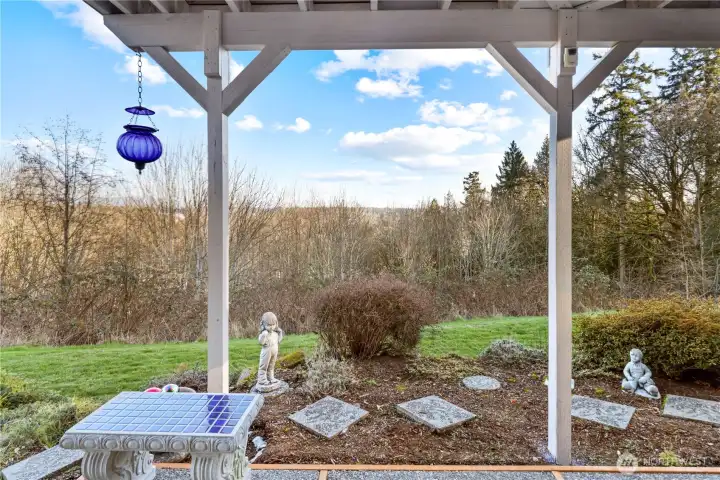 Walk-out under the deck