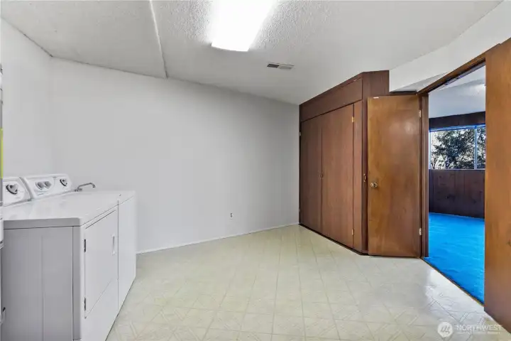 Closets on the wall..