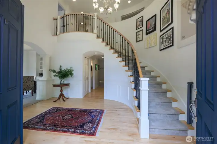 Grand entryway is stunning.