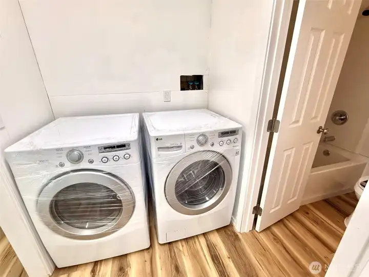 Laundry area with washer and dryer