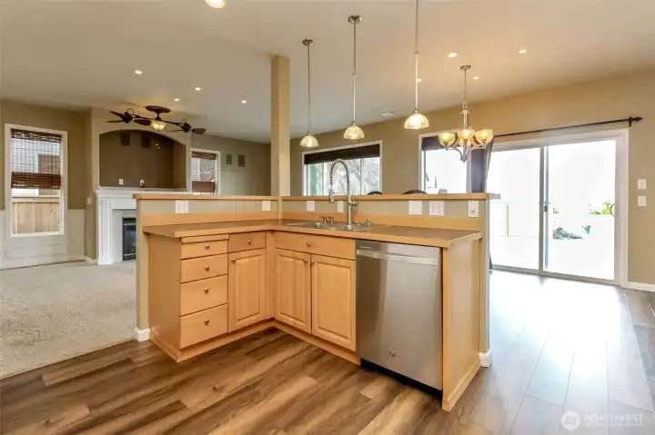 Open and spacious for daily living or those who love to enterain