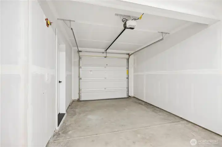 Attached one car garage. Attached one car garage.
