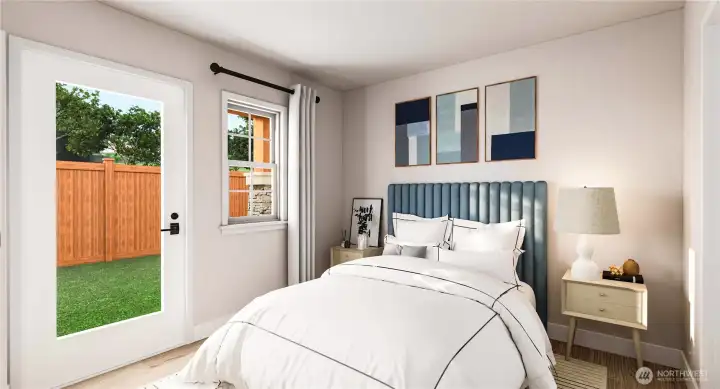 Artist rendering for inspiration - Guest suite/Office space. Colors and features may vary. For marketing purposes only. Artist rendering for inspiration - Guest suite/Office space. Colors and features may vary. For marketing purposes only.