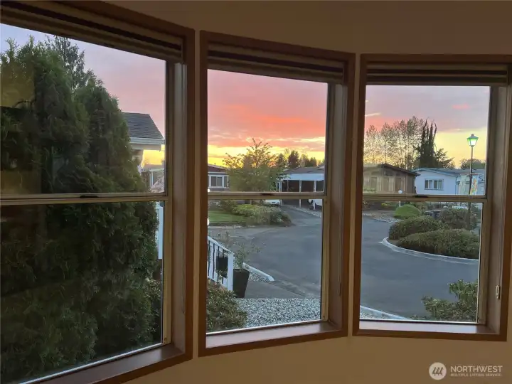 The sunsets are beautiful