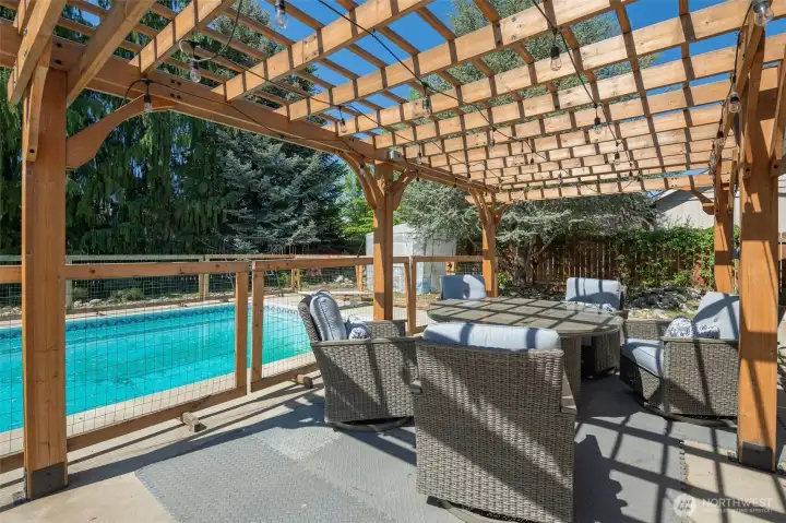 Beautiful pergola included out back!