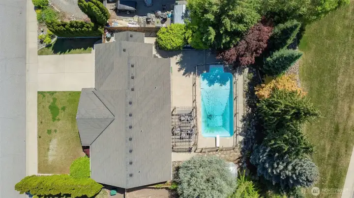 Aerial of the lot.