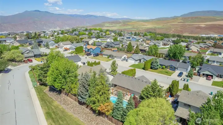 Aerial of the neighborhood
