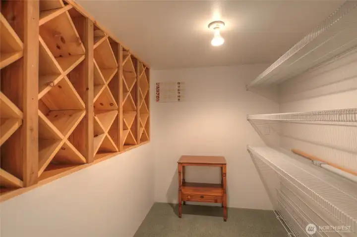 Bottle room to keep your cool.