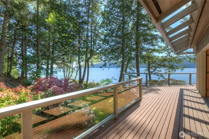 Main level deck from South.