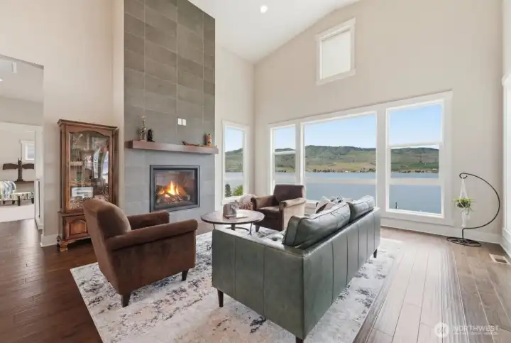 Cozy Gas Fireplace